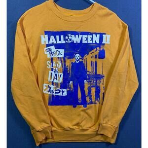 Halloween 2 Movie Size Medium S Slay All Day Sweatshirt Horror Jason He's Back